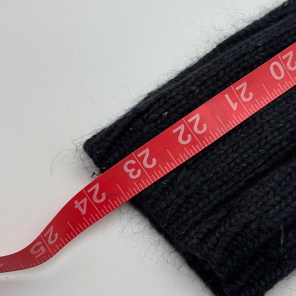 Women’s Moda Intl Silk Angora Rabbit Blend Chunky Knit Gray Sweater Size M - Picture 9 of 9